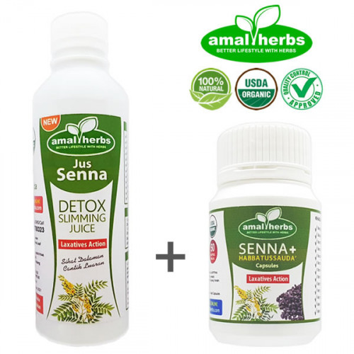 Set Jus Senna Sanna + Capsule - Detox Slimming Juice