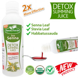 Jus Senna Detox Slimming Juice, daun sanna, senna cina makki, Cassia, cuci usus perut, boroi kurus, slimming tea, teh detox,