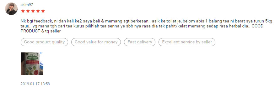 testimonial teh senna slimming tea amal herbs