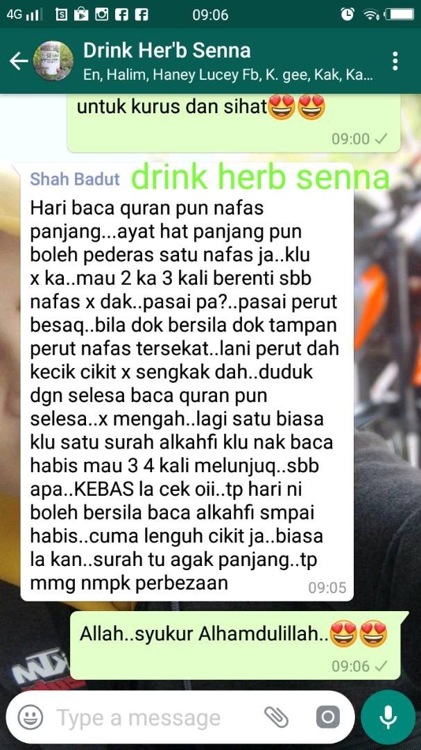 testimonial teh senna amal herbs