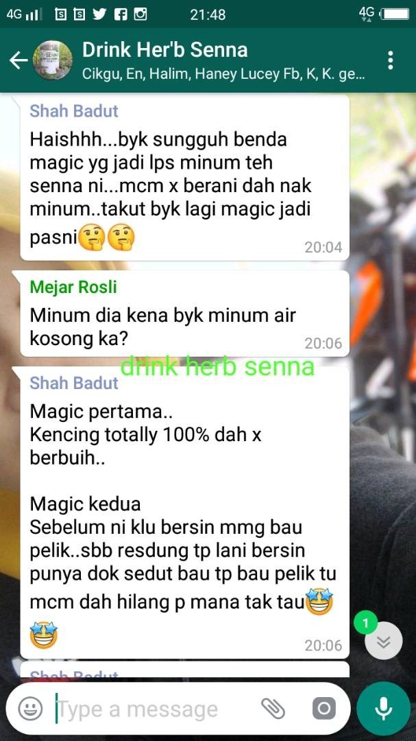 testimonial teh sanna senna amal herbs