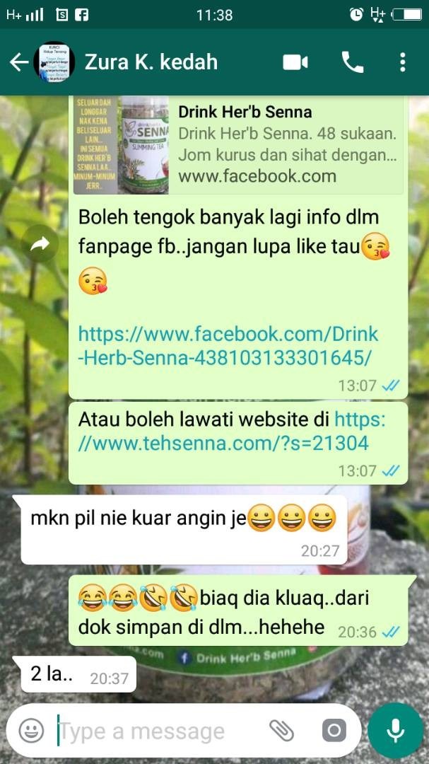 testimonial teh sanna senna amal herbs