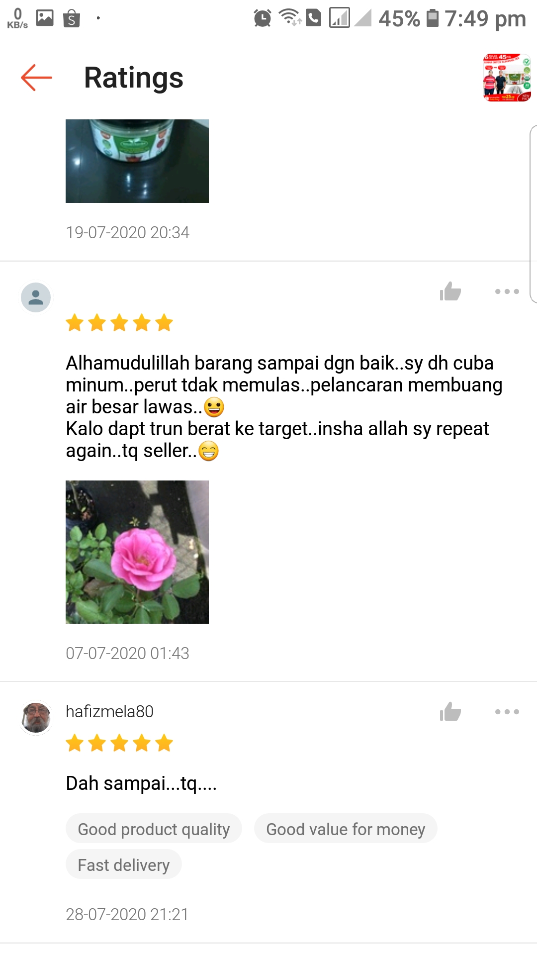 testimonial teh sanna senna amal herbs