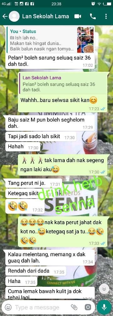 testimonial teh sanna senna amal herbs